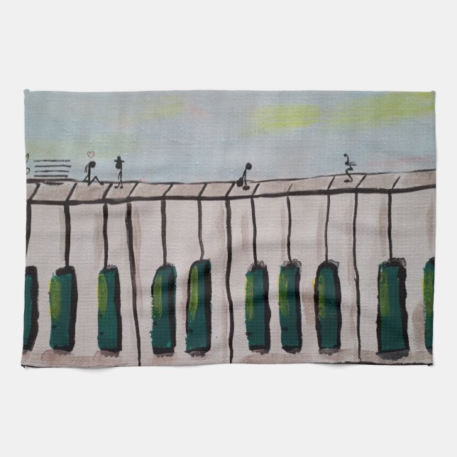 Piano Personnes Serviettes de cuisine (Horizontal)