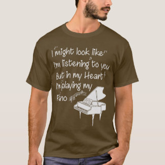 Piano Pianist Clefs Piano Player Geschenk (3)  T-Shirt
