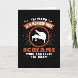 Piano - Piano ist ein Monster mit Zangen Karte