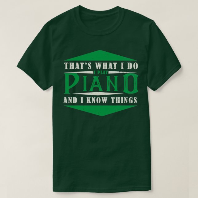 Piano Pianoman Jazz Blues al Music (2)  T-Shirt (Design vorne)