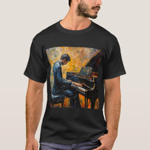 Piano Player - Ölgemälde T-Shirt