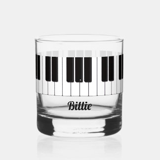 Piano Player Personalised Whiskyglas