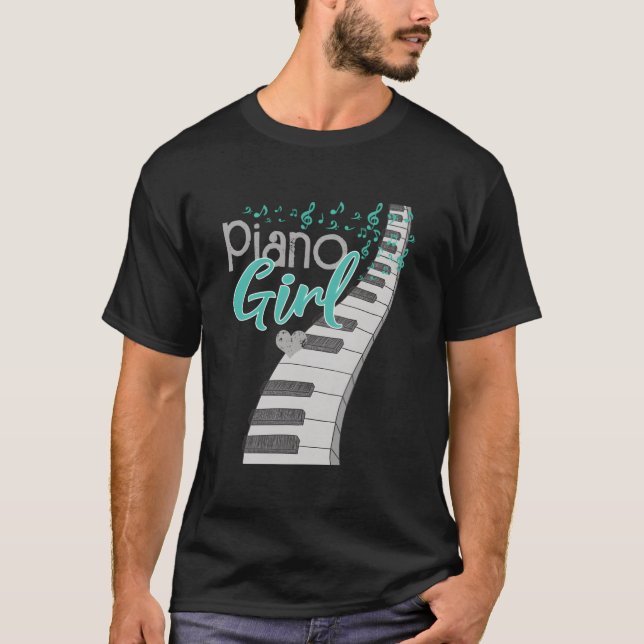 Piano Player Pianist Piano Music T-Shirt (Vorderseite)