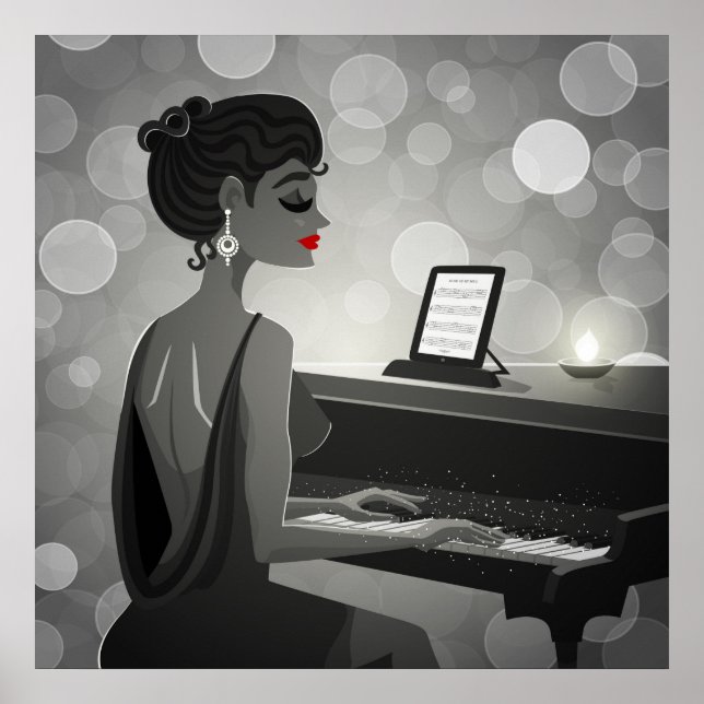Piano Player Poster (Vorne)