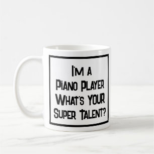 Piano Player Super Talent. Café Mug