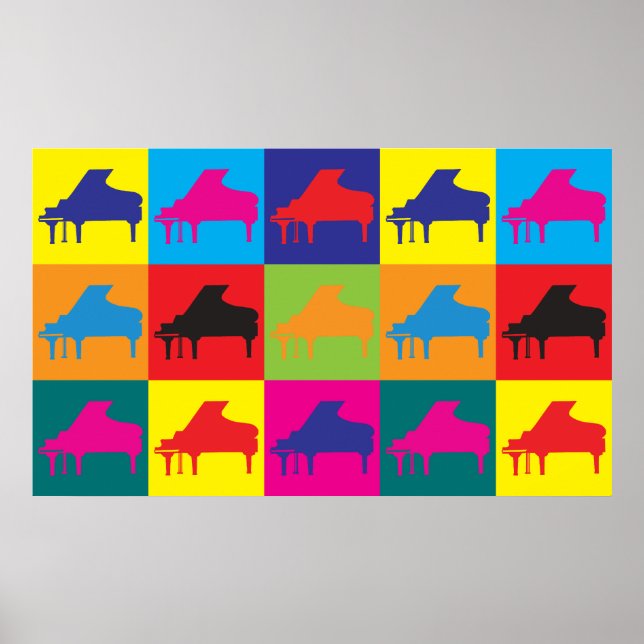Piano Pop Art Poster (Vorne)