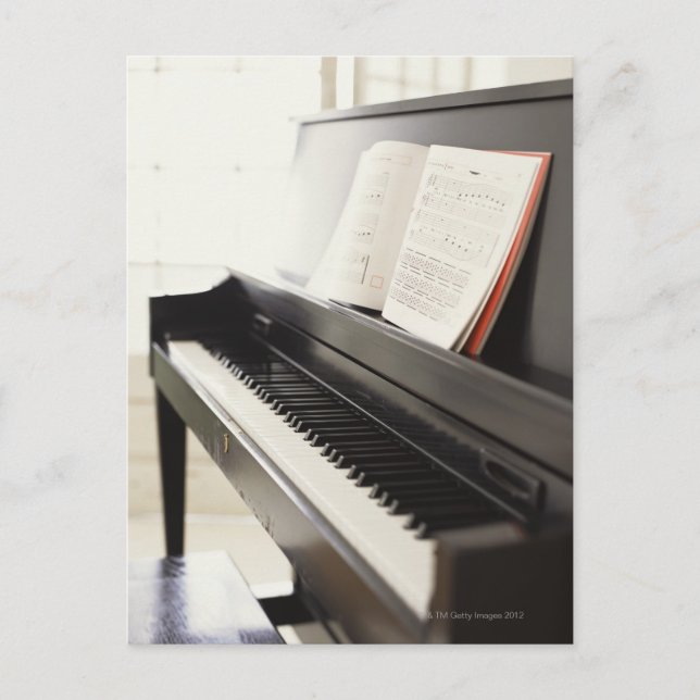 Piano Postkarte (Vorderseite)