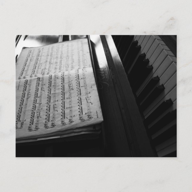 Piano Postkarte (Vorderseite)