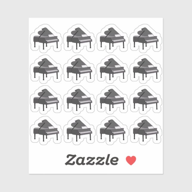 Piano Practice Lektion Plan Lehrer Student Planner Aufkleber (Blatt)