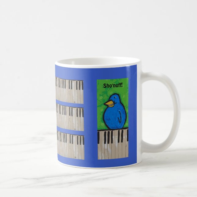 Piano pratiquant la tasse drôle (Droite)