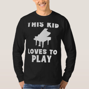Piano Prodigy! Dieses Kind Lieben Klavier spielen T-Shirt