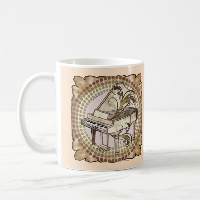 Piano Rhythm mug Kaffeetasse (Links)