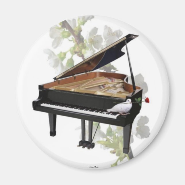 Piano - Romantische Musik - Magnet (Vorne)