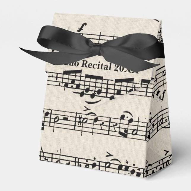 Piano Sheet Music für Erwägungsgrund Geschenkschachtel (Vorderseite)