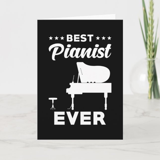 Piano Sprichwort Bester Pianist Karte (Vorderseite)