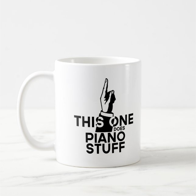 Piano Stuff - Funny Piano Music Kaffeetasse (Links)