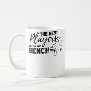 Piano T-Shirt Die besten Spieler sitzen auf der Ba Kaffeetasse