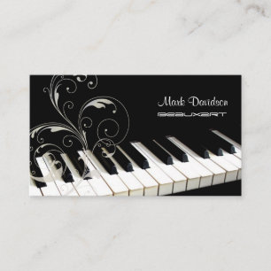 Piano-Tastatur+Wirbel/Lehrer/Tuner-Visitenkarten Visitenkarte