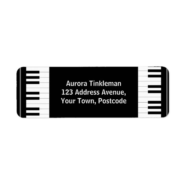 Piano-Tasten in Schwarzweiß (Vorne)