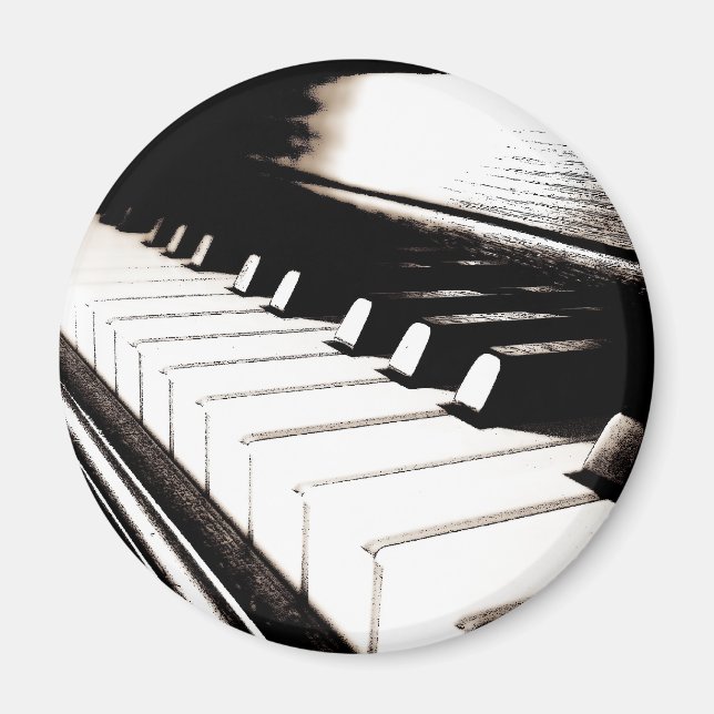 Piano-Tasten-Makro Magnet (Vorne)