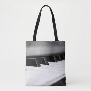 Piano-Tasten schwarz und weiß auf Tastatur Tasche