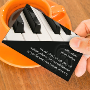 Piano Teacher Business Card Visitenkarte