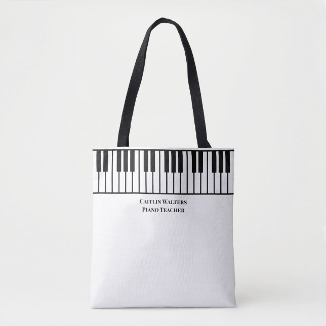 Piano Teacher Personalized Tasche (Vorderseite)