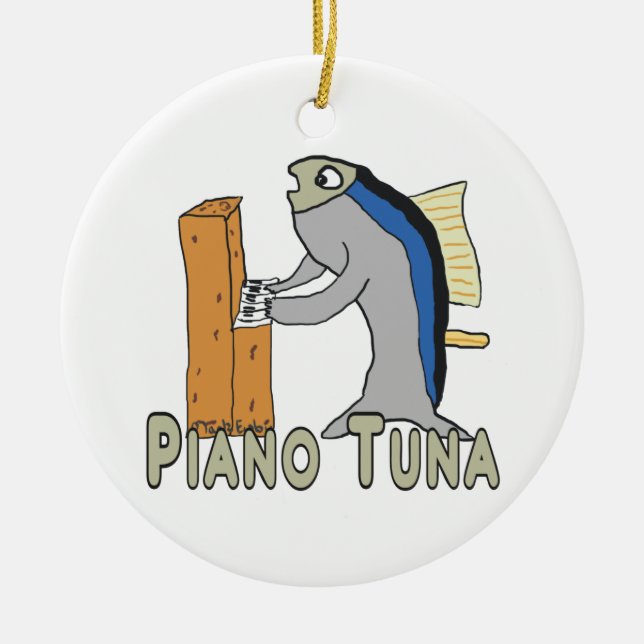 Piano Tuner (Piano Tuna) Keramik Ornament (Vorne)