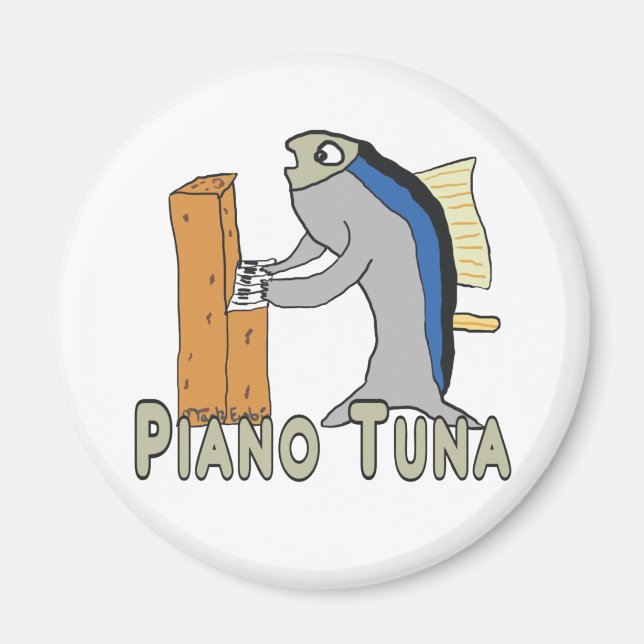 Piano Tuner (Thunfisch) Magnet (Vorne)