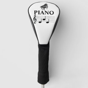 Piano Vater Grand Piano Pianist Musiknote Golf Headcover