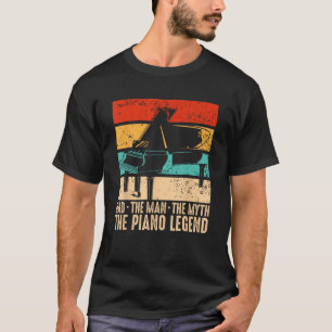 Piano Vater Piano Man Pianist Keyboard Musiker Fat T-Shirt