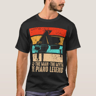 Piano Vater Piano Man Pianist Keyboard Musiker T-Shirt