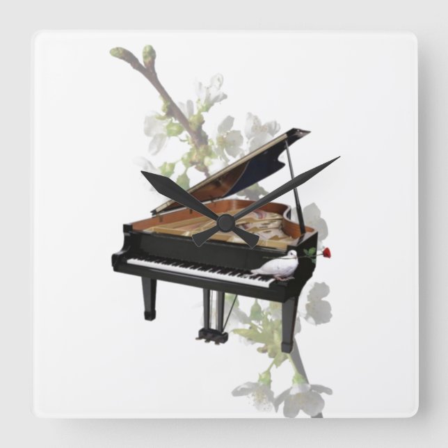 Piano Wall Uhr (Vorderseite)