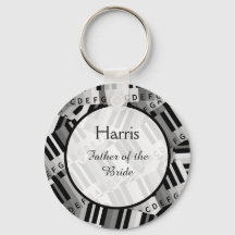 Piano Wedding Black and White Keepake