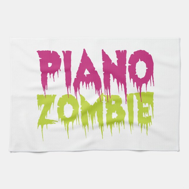Piano Zombie Geschirrtuch (Horizontal)
