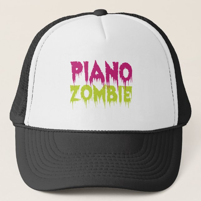 Piano Zombie Truckerkappe (Vorderseite)