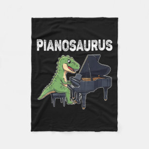Pianosaurus Funny Dinosaurier Piano Kinder Musi Fleecedecke