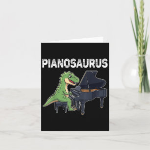 Pianosaurus Funny Dinosaurier Piano Kinder Musi Karte