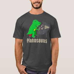 Pianosaurus Piano Dinosaurier Schlagzeug Music T-Shirt