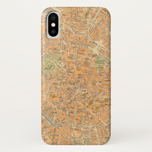 Pianta Di Mailand - Karte von Mailand, Italien Case-Mate iPhone Hülle (Rückseite)