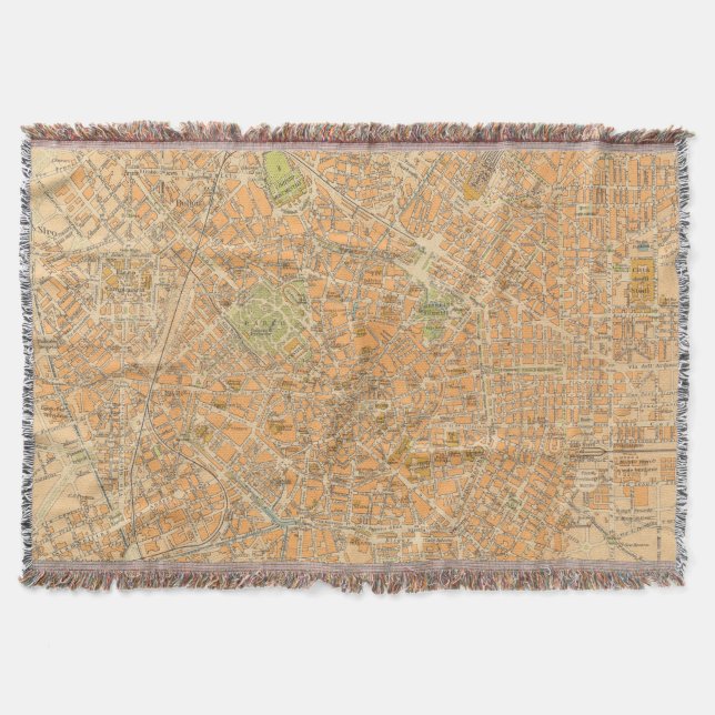 Pianta Di Mailand - Karte von Mailand, Italien Decke (Vorderseite)