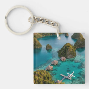 Piaynemo Raja Ampat Inseln Paradies Blick Kunst Schlüsselanhänger