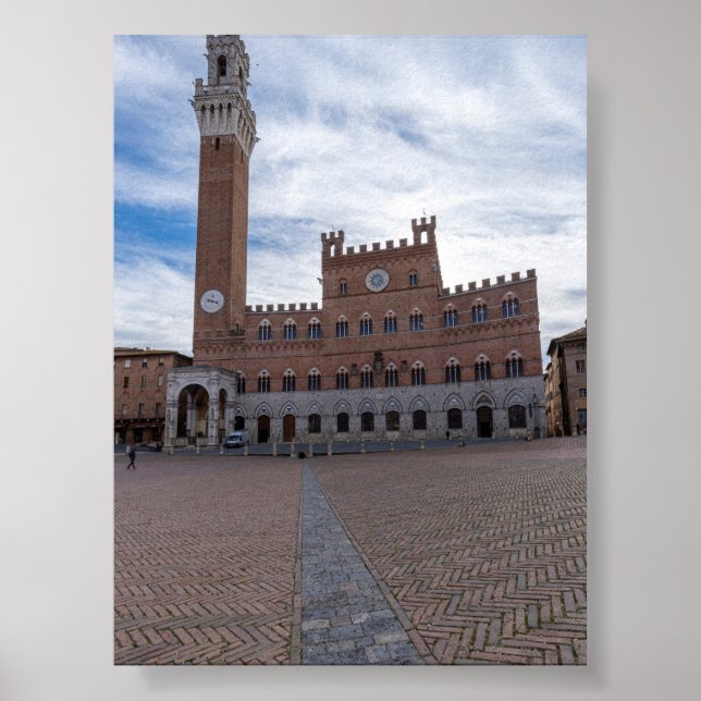 Piazza al Campo Siena Poster (Vorne)