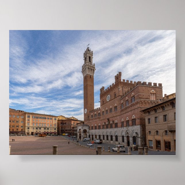 Piazza al Campo Siena Poster (Vorne)