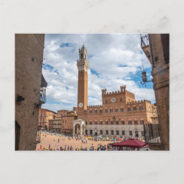 Piazza del Campo, Siena, Toskana, Italien Postkart Postkarte