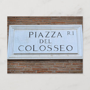 Piazza del Colosseo - Roma, Italienische Postkarte