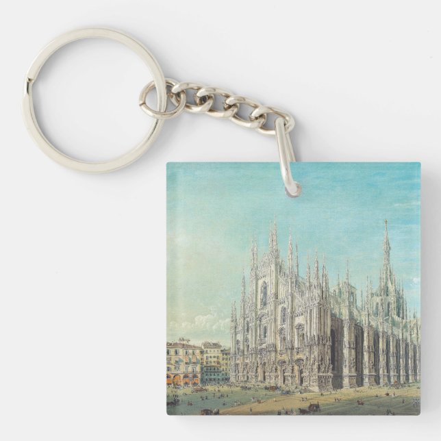 Piazza del Duomo à Milan par Carlo Bossoli (Devant)