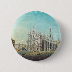 Piazza del Duomo, Mailand by Carlo Bossoli Button