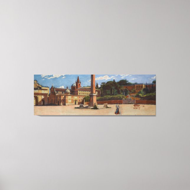 Piazza del Popolo in Rom (1900) Aleksander Gierym Leinwanddruck (Vorderseite)