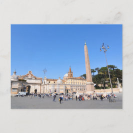 Piazza del Popolo, Rom, Italien Postkarte